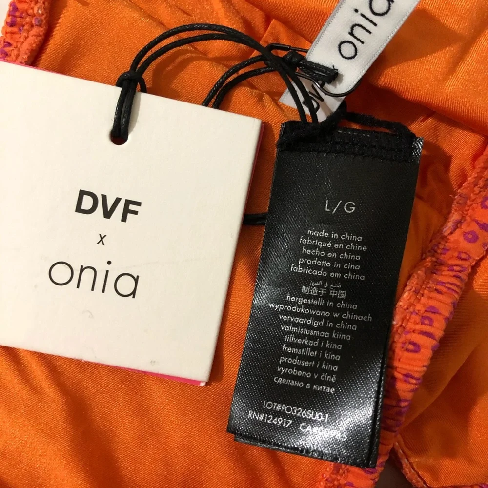 NWT DVF x Onia Swim Sunset Jo Bandeau Top L - Picture 6 of 8